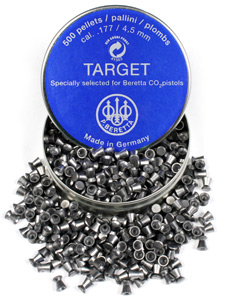 Beretta Target .177 Cal, 8.2 Grains, Wadcutter, 500ct
