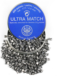 Beretta Ultra Match .177 Cal, 7.7 Grains, Wadcutter, 500ct
