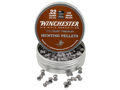 Daisy Winchester Hunting Pellets, .22 Cal, 14.5 Grains, Domed, 175ct