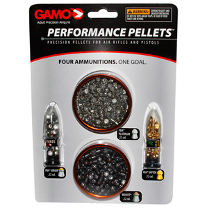 Gamo Performance Pellet Combo Pack, .22 Cal, 225ct 