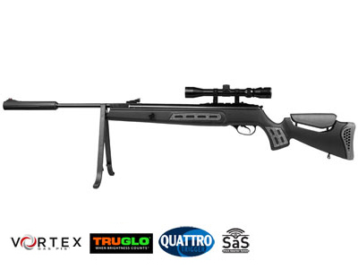 Hatsan 125 Sniper Air Rifle Combo, Vortex, Black