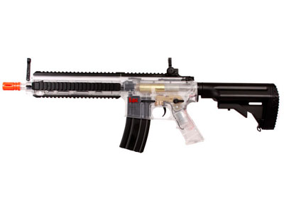 H&K 416 AEG Airsoft Rifle, Clear