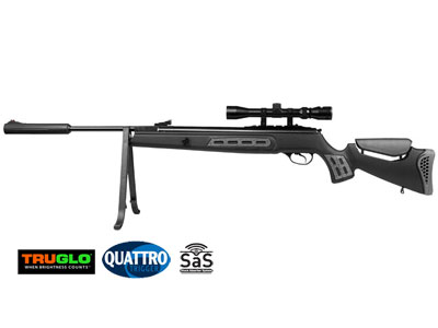 Hatsan 125 Sniper Air Rifle Combo, Black