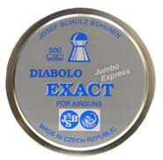 JSB Diabolo Exact Jumbo Express .177 Cal, 7.6 Grains, Domed, 500ct