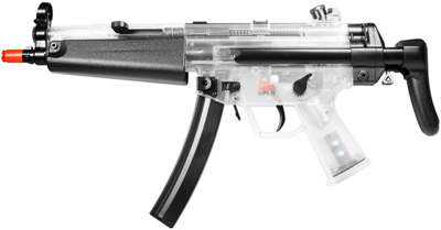 H&K MP5 Navy Dual Power Rifle, Silver/Clear