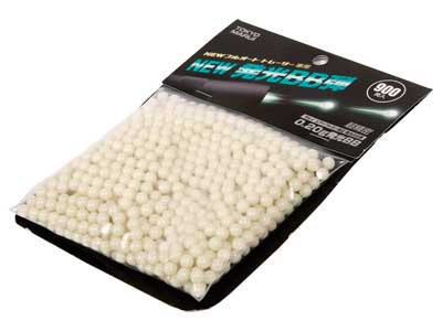 Marui Tracer 6mm plastic airsoft BBs, 0.20g, 900 rds, glow in the dark