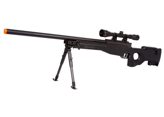 UTG Type 96 Black Airsoft Sniper Rifle with Scope