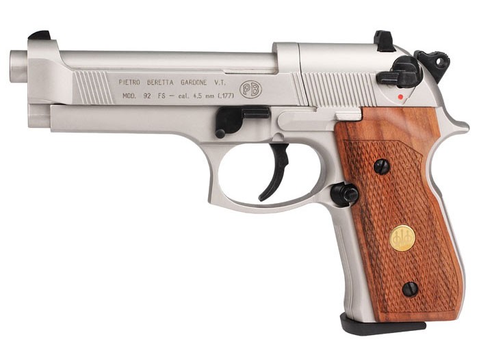 Beretta 92FS, Nickel, Image 1