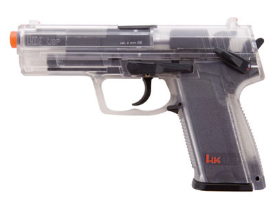 H&K USP Spring Airsoft Pistol, Clear