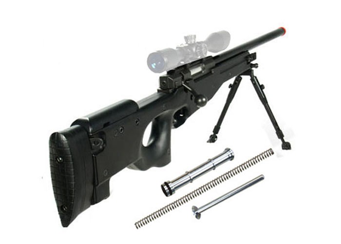 UTG Type 96 Black Airsoft Sniper w/Upgraded Spring