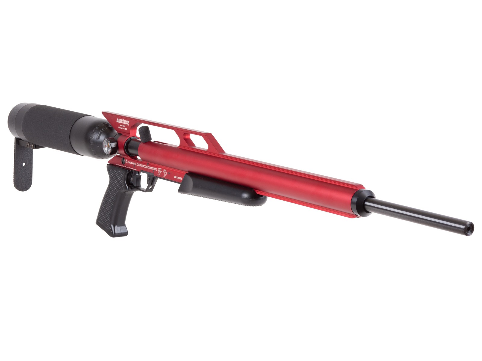 AirForce Condor PCP Air Rifle, Spin-Loc Tank, Red 0.22