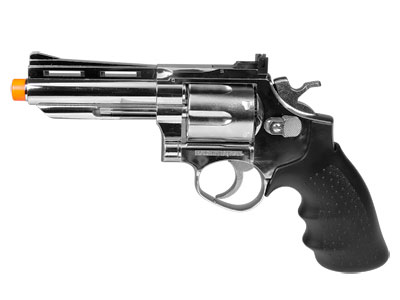 HFC HG-132 4" Barrel Gas Revolver, Silver