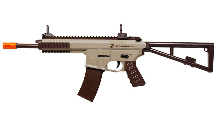 Marines Airsoft SR01 Airsoft Rifle, Folding Stock