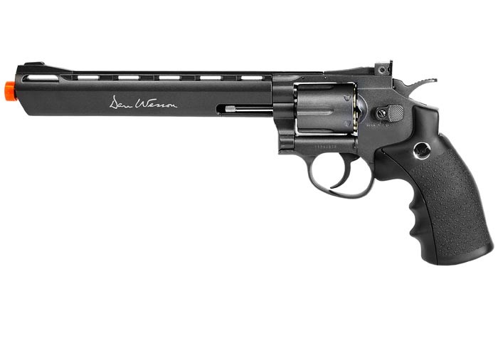 "Dan Wesson 8"" CO2 Airsoft Revolver, Grey 6mm"