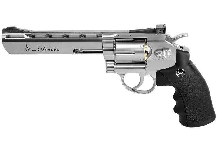 ASG - Réplique Revolver Dan Wesson™ 4 Silver, High Power Co2