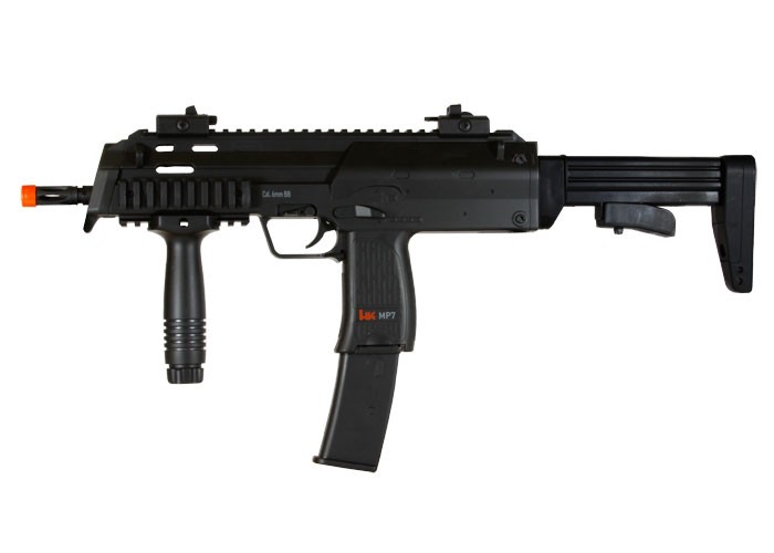 H&K MP7 AEG Airsoft Submachine Gun, Black