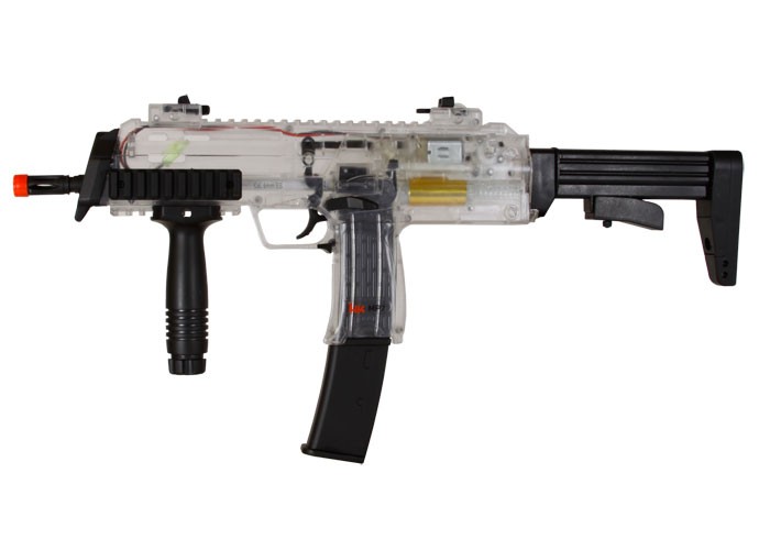 H&K MP7 AEG Airsoft Submachine Gun, Clear