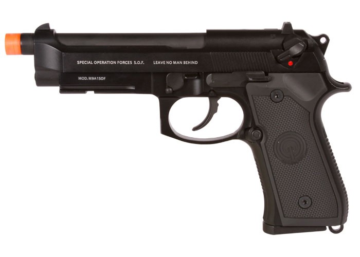 Socom Gear M9A1 GBB Metal Airsoft Pistol, Black