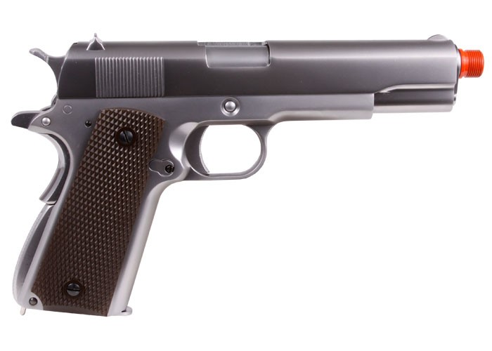 WE 1911 Full Metal GBB Airsoft Pistol, Chrome