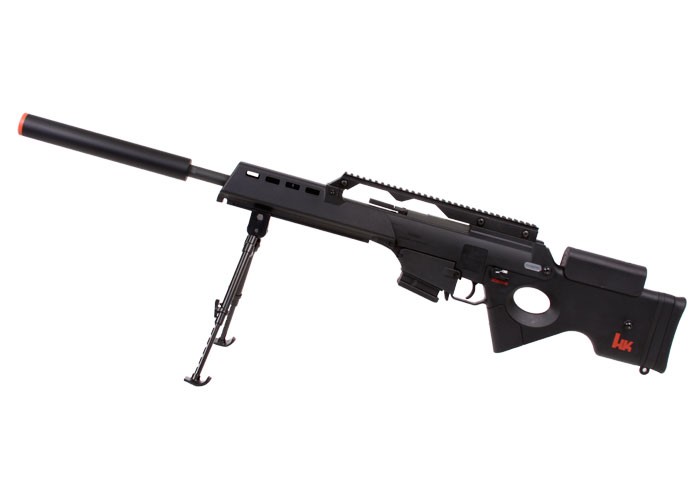 H&K SL9 Elite AEG Airsoft Sniper Rifle, Black