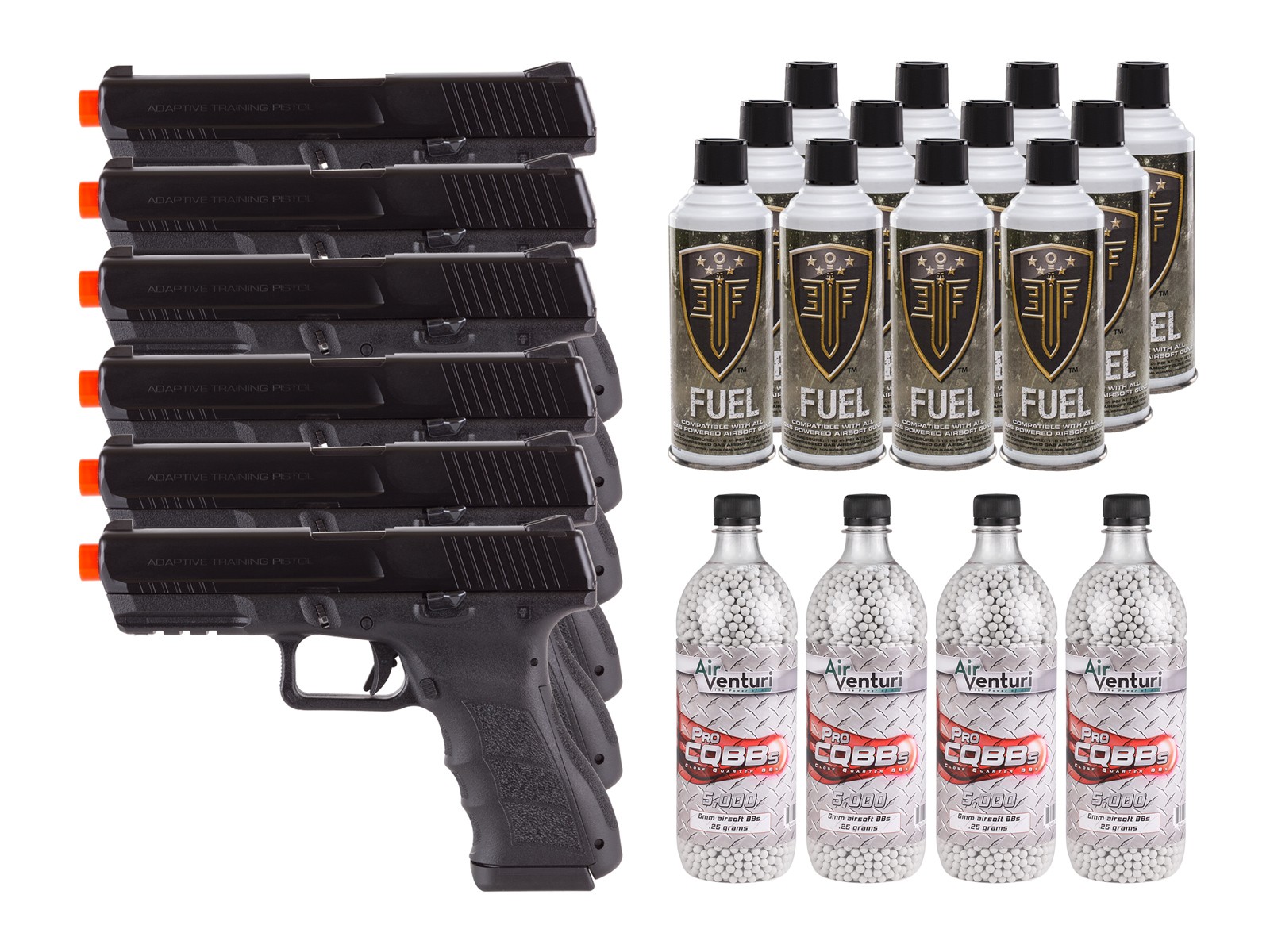 KWA ATP Adaptive Training Airsoft Pistol, 6 Pack