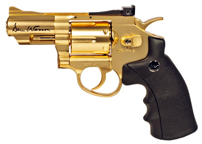 "Dan Wesson CO2 BB Revolver, Gold, 2.5"" 0.177"