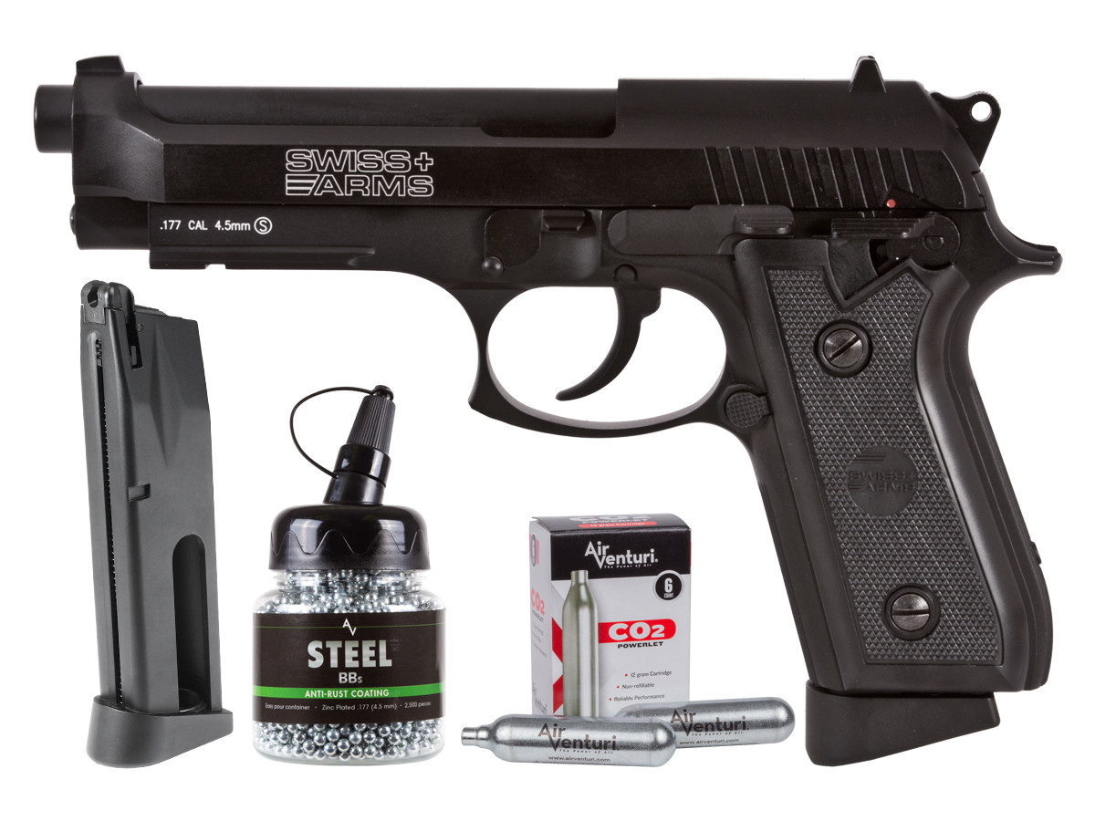 Swiss Arms P92 Full Metal CO2 Blowback Pistol Kit