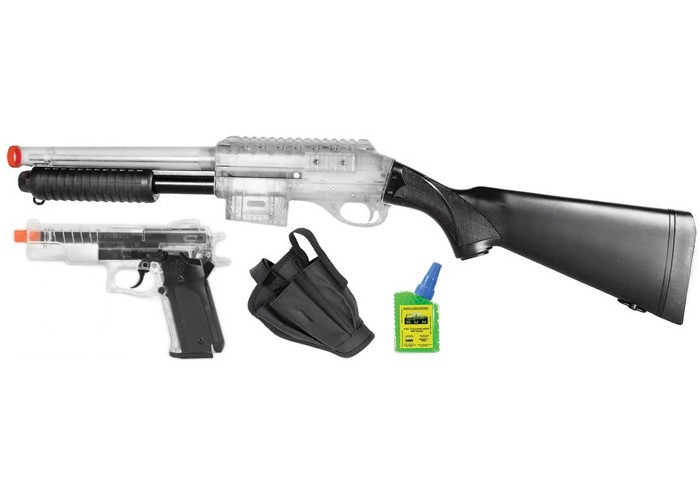 Smith & Wesson Airsoft Shotgun Kit, Clear