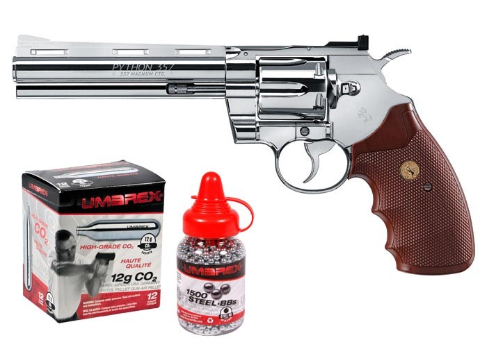 Colt Python CO2 Revolver Kit, Chrome