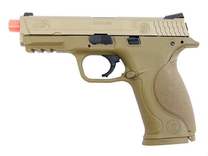 Smith & Wesson M&P 9GBB Airsoft Pistol, Tan by VFC