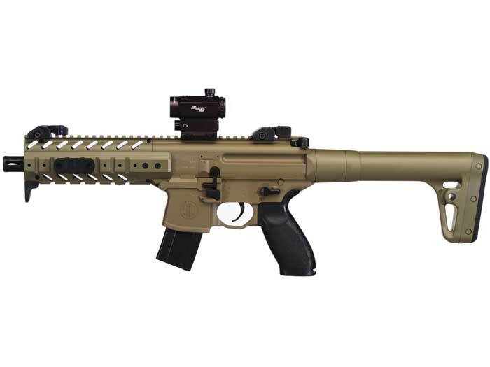 SIG Sauer MPX CO2 Gun, Dot Sight, Flat Dark Earth