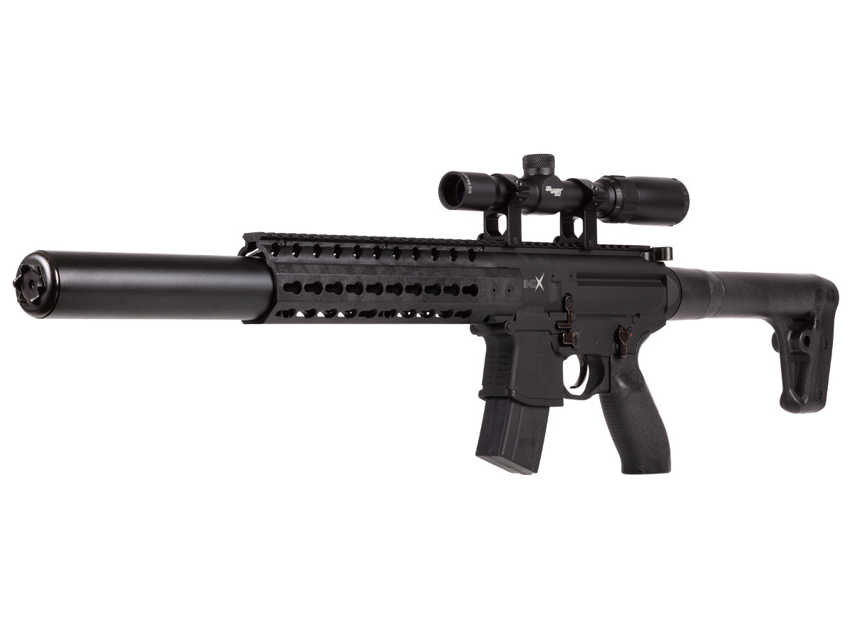 SIG Sauer MCX CO2 Rifle + Scope, Black 0.177