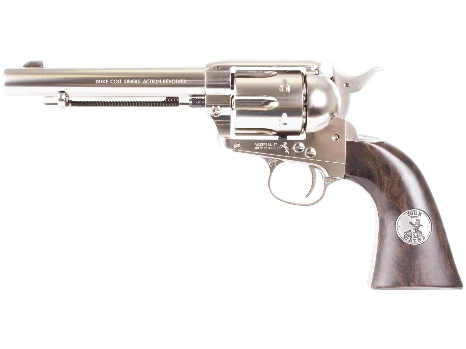 John Wayne Colt CO2 Pellet Revolver, Nickel