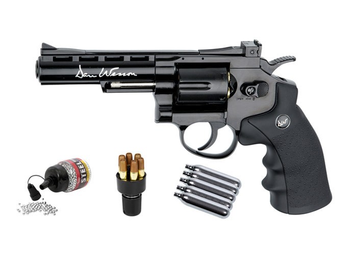 Dan Wesson 4" CO2 BB Revolver Kit, Black