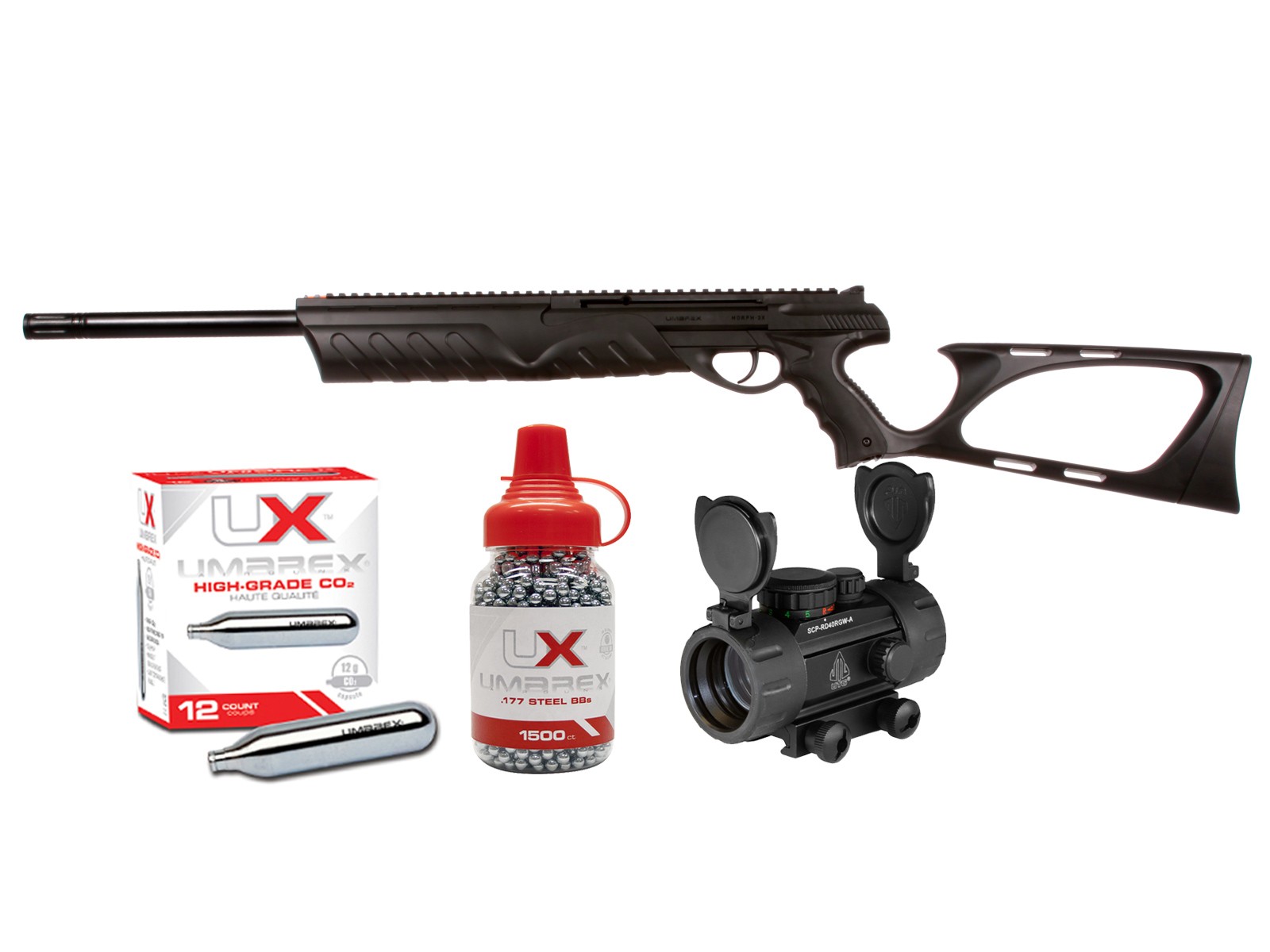 Umarex MORPH 3X CO2 BB Pistol & Rifle Kit