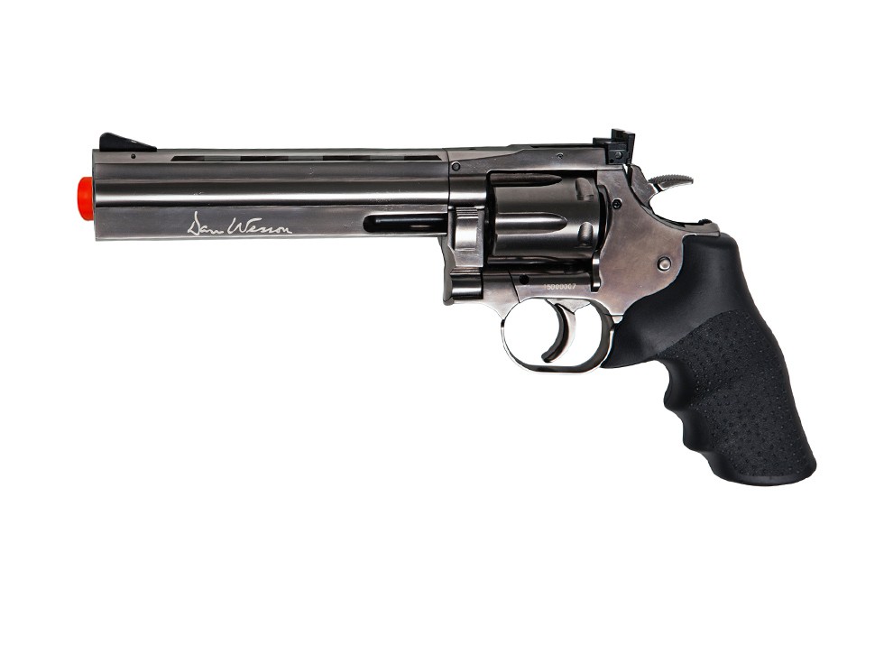 Dan Wesson 715 6 CO2 Airsoft Revolver, Steel Grey 6mm