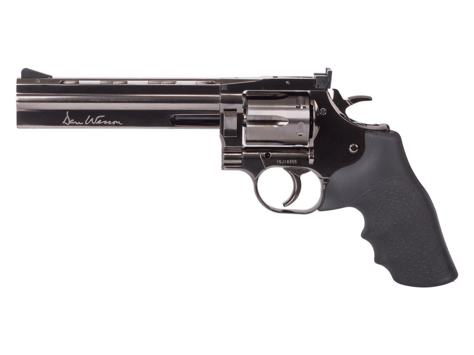 "Dan Wesson 715 6"" Pellet Revolver, Steel Grey 0.177"
