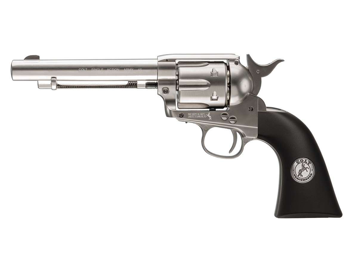 Colt SAA CO2 Pellet Revolver, Nickel 0.177