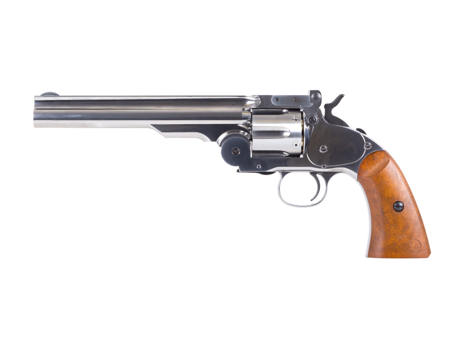 Schofield No. 3 Nickel CO2 BB Revolver, 7"