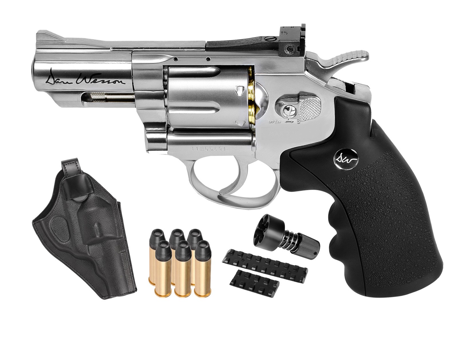 Dan Wesson 2.5" CO2 Pellet Revolver Kit, Silver