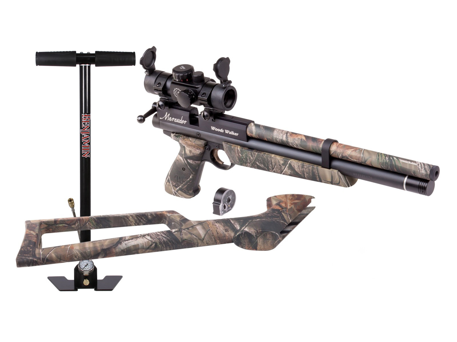 Benjamin Marauder Woods Walker Air Pistol Kit 0.22