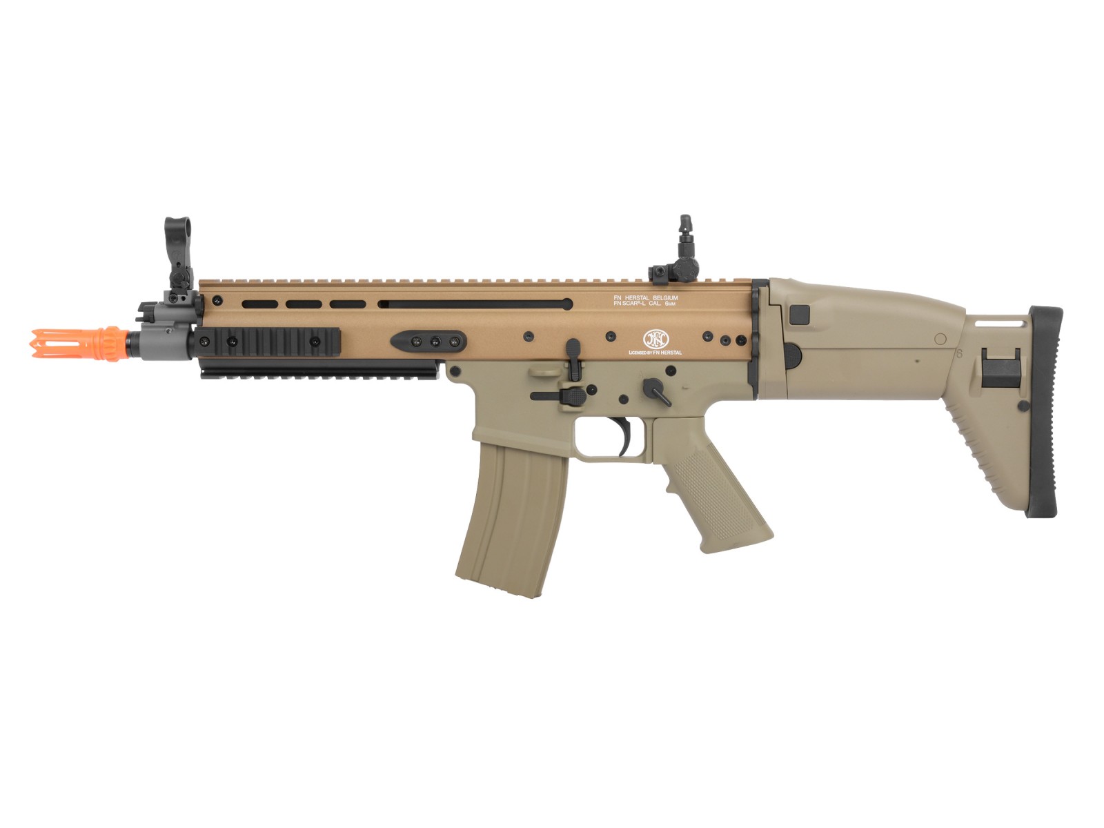 FN SCAR-L Metal AEG Airsoft Rifle, Tan 6mm