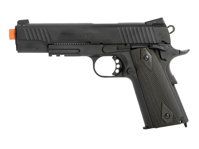 Colt Government 1911 Airsoft GBB Pistol, Black