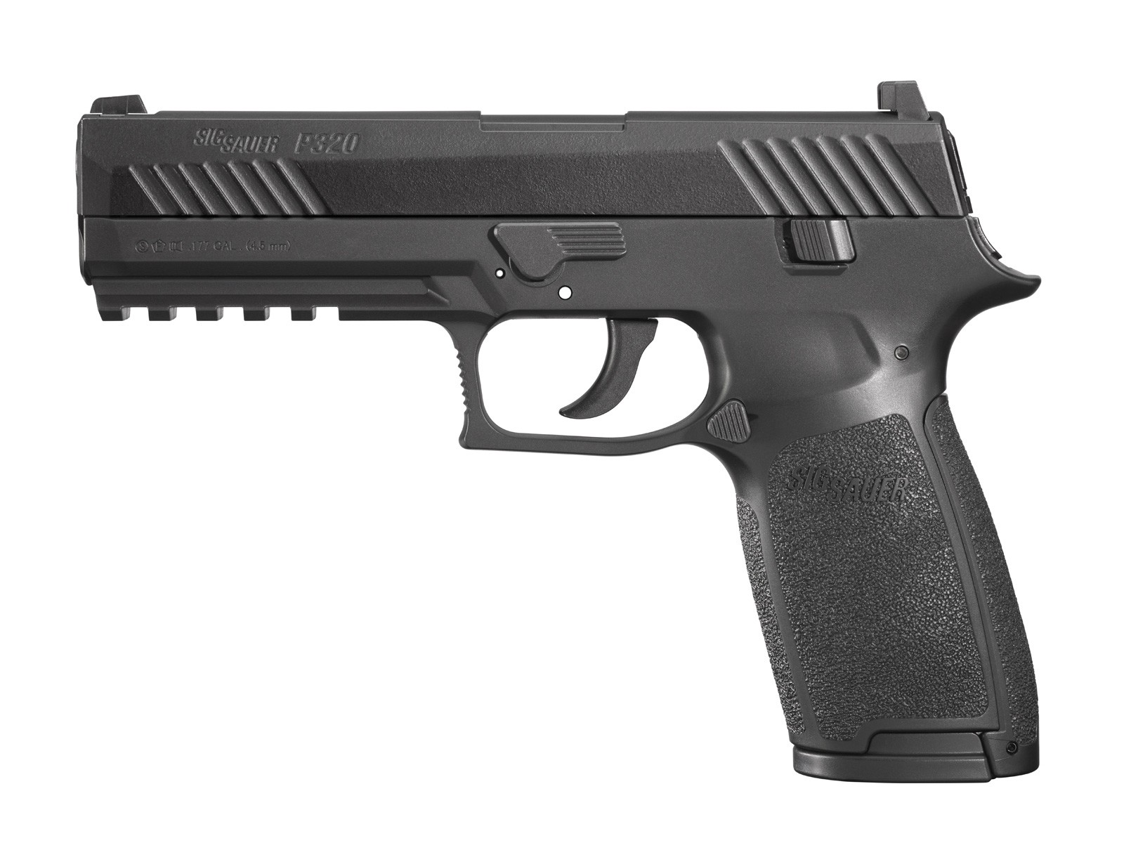 SIG Sauer P320 CO2 Pistol, Metal Slide, Black 0.177