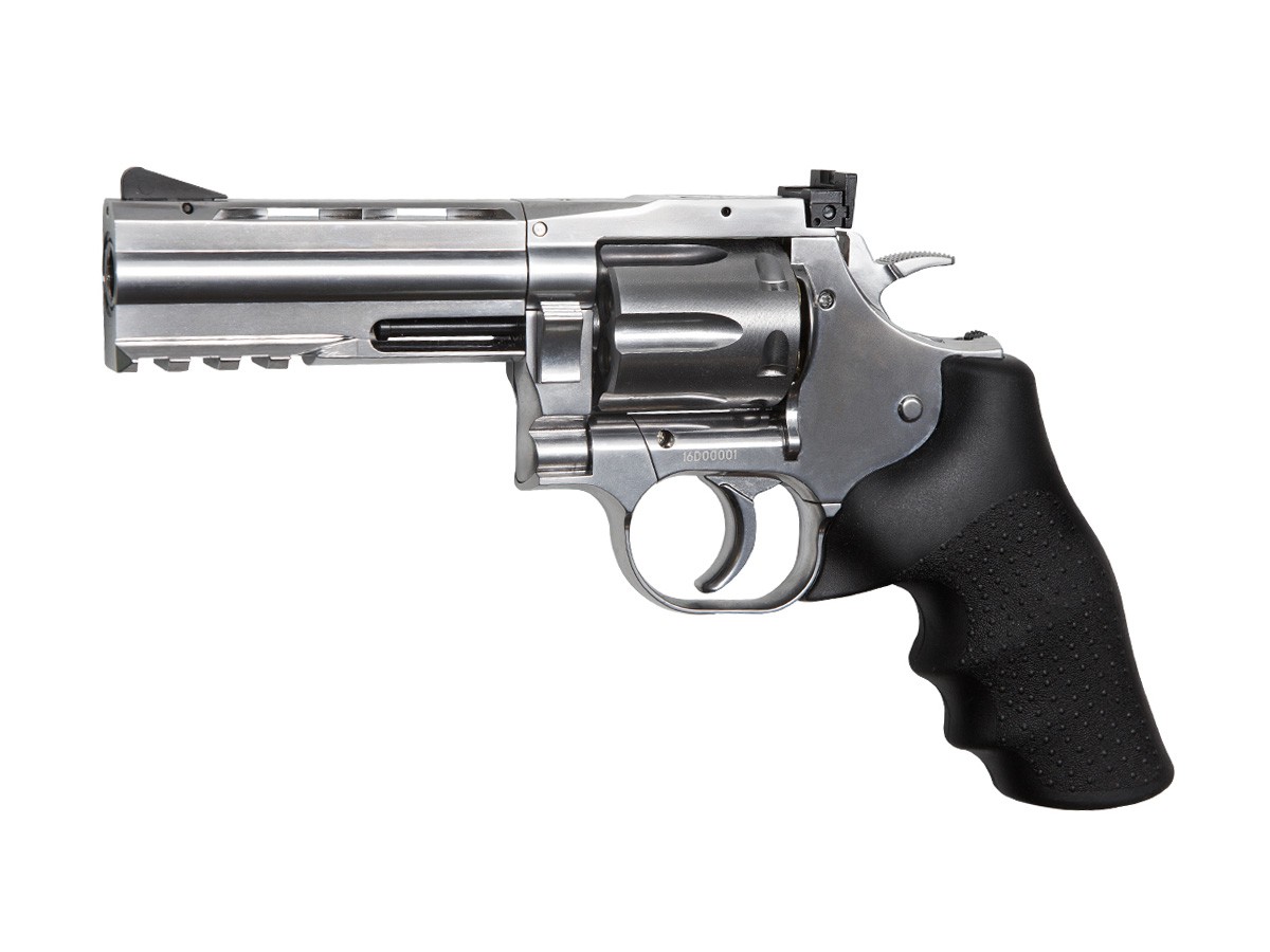 Dan Wesson 715 4 Pellet Revolver, Silver 0.177