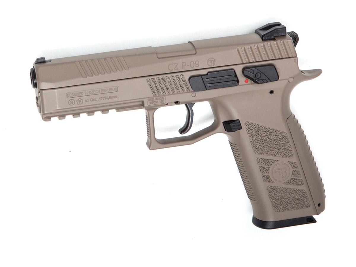 CZ P-09 Duty CO2 Pistol, FDE 0.177