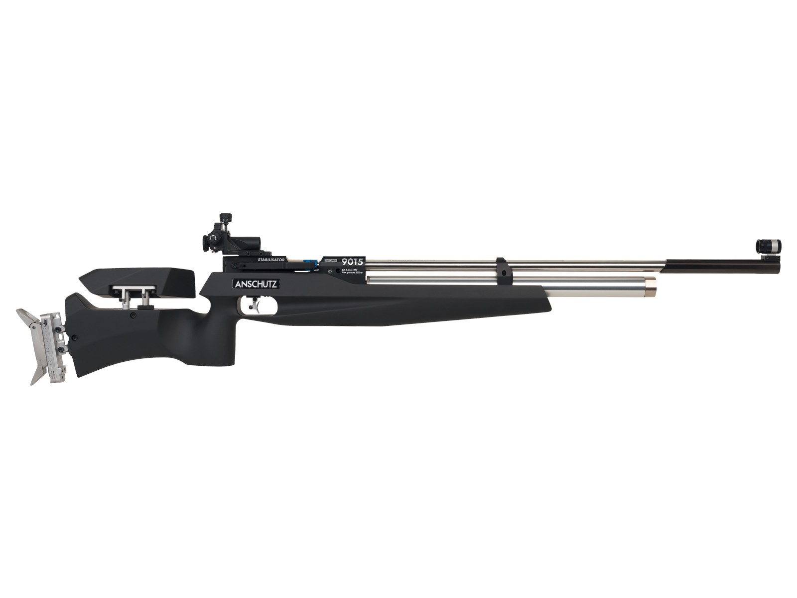 Anschutz 9015 Air Rifle, Hardwood Black Air 0.177