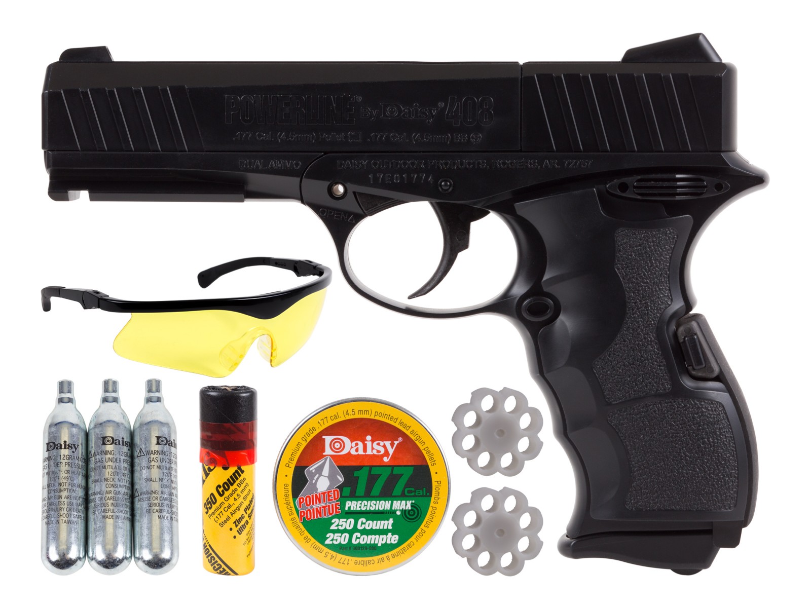 Daisy 408 CO2 Dual Ammo Pistol Kit 0.177