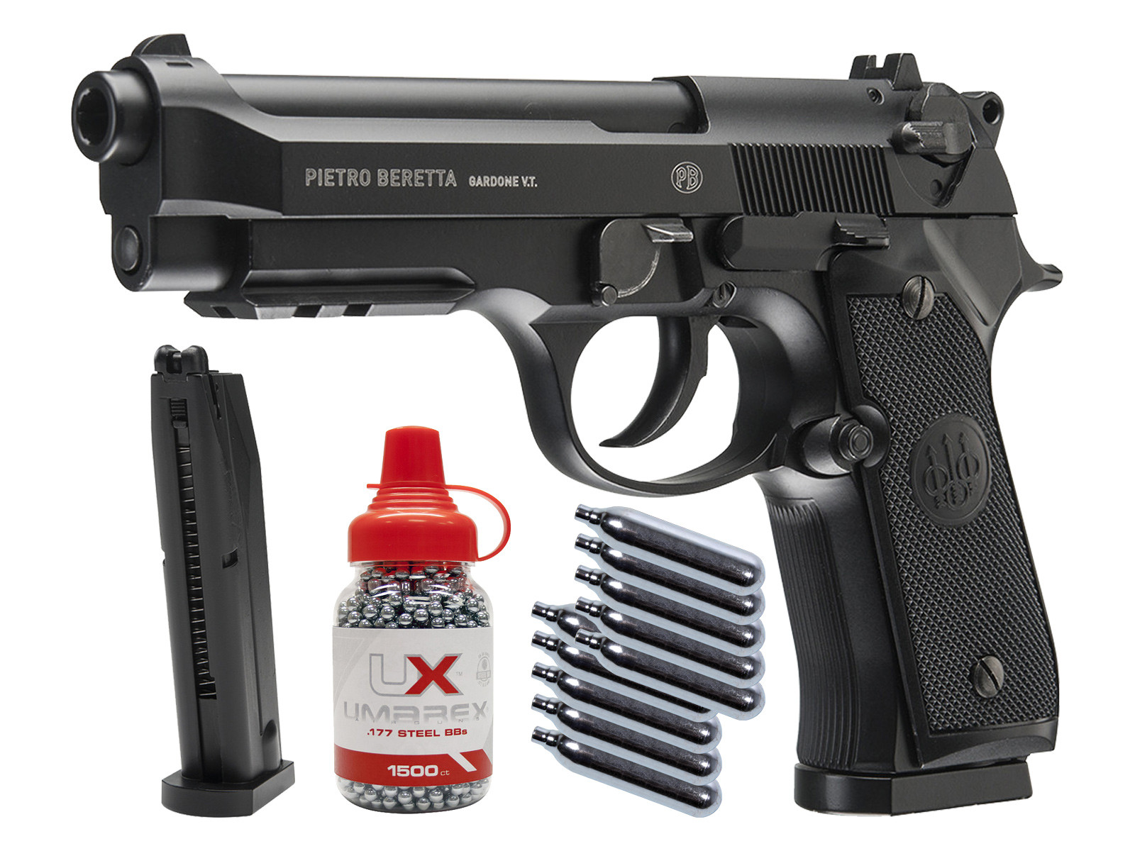 Beretta 92A1 CO2 Full Auto BB Pistol Combo