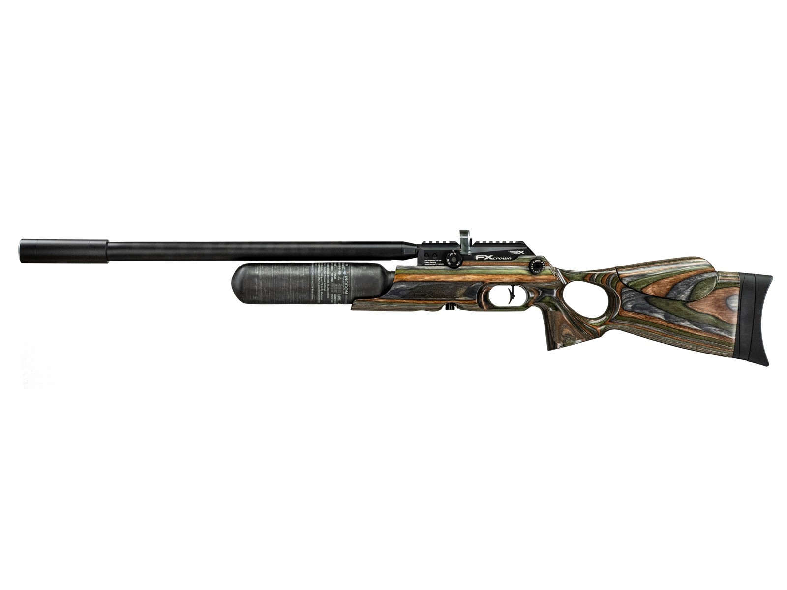 FX Crown MkII PCP Air Rifle, Green Hunter Lam. 